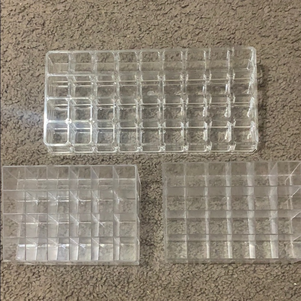 Set of 3 acrylic orginizers
